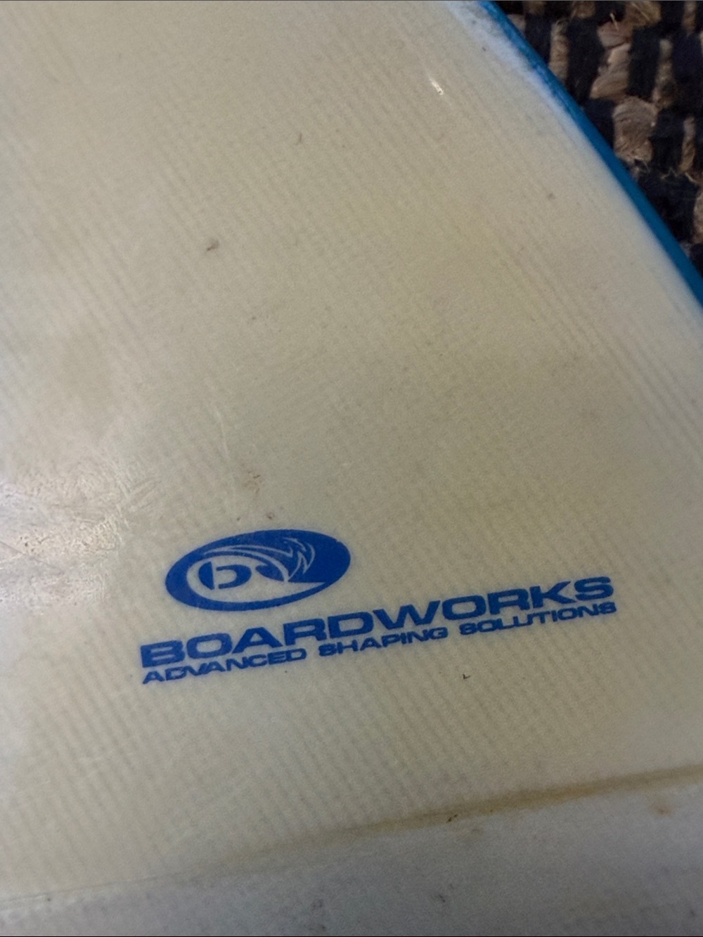 Boardworks Single Blue-Trim Surfboard Fin longboard 9inch - Picture 3 of 4